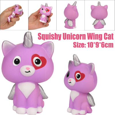 

Gotoamei Squeeze Unicorn Wing Cat Cream Bread Scented Slow Rising Toys Phone Charm Gifts