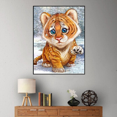 

Siaonvr Animal Embroidery Paintings Rhinestone Pasted DIY Diamond Painting Cross Stitch