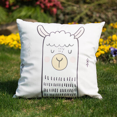 

DIY Two Tone Alpaca Glitter Sequins Throw Pillows Decorative Cushion Case Various Fun Designs And Colors