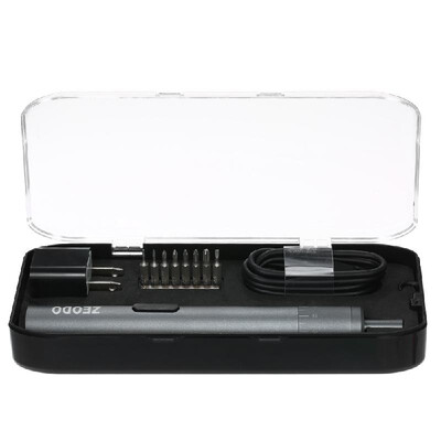

Precision Mini Electric Screwdriver Set with 8pcs Bits Adjustable Torsion Rechargeable Cordless USB Power Screwdriver for Phone PC