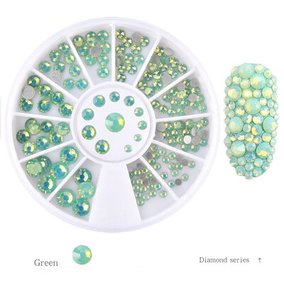 

Toponeto Shining Diamonds Dazzling Tips Nail Sticker Sequins Colorful Nail Art Decoration