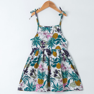 

Toddler Kids Baby Girl Print Beachwear Princess Strap Dress Sundress Summer