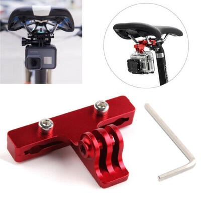 

Aluminum Bike Bicycle Saddle Rail Camera Bike Seat Mount For All GoPro Camera