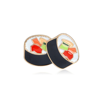 

Cute Cartoon Tunas Sushi Women Shirt Collar Pins Badge Brooch Enamel Food New
