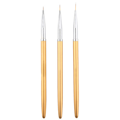 

Toponeto 3pcs UV Gel Acrylic Nail Art Brush Set Art Builder Painting Pen Design Nail Art