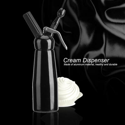 

Greensen 500mL Black Aluminum Whipped Dessert Cream Butter Dispenser Whipper Foam Maker