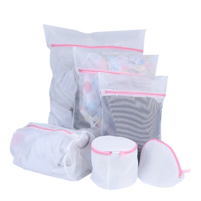 

6 Pcs Mesh Delicate Laundry Bra Lingerie Bags with Zipper Net Nylon Underwear Saver Protection for Washing Machine