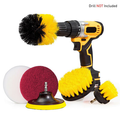 

6Pcsset Home Drill Attachment Power Household Cleaning Kit Scrubber Brush Set