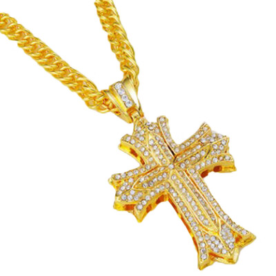 

New Fashion Diamond Cross Necklace