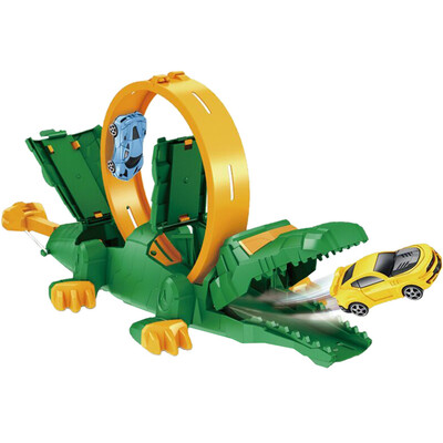 

Tailored Mechanical crocodile catapult toy car Educational track Car Childrens gift