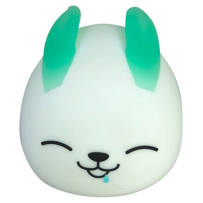 

Night Light For Kids Soft Rabbit Silicone Baby Nursery Lamp Tap Control 7 Colors Breathing Light Nightlight For Baby Toddlers Bedr