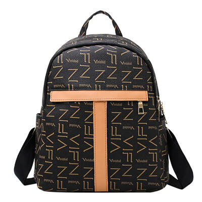 

Elegant Women Lady Leather Backpacks Mini Zipper Casual Shoulder Schoolbags