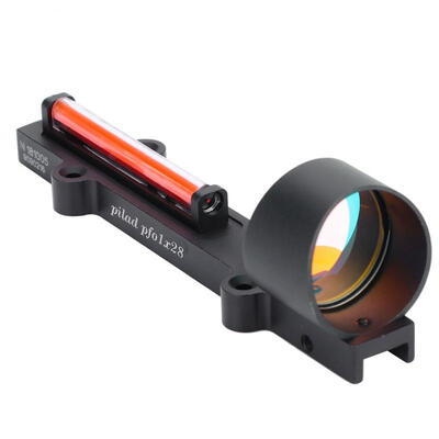 

Greensen Tactic Red Fiber Dot Sight Scope Holographic for Shotgun Rib Rail Hunting Shooting