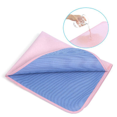 

Waterproof Bed Pad Mesh Design Bamboo Fiber Washable 4-layer Absorbant Reusable Incontinence Baby Diaper Pad Cover Infant Changing