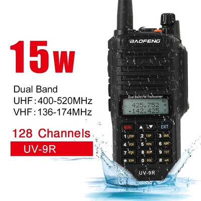 

Baofeng UV9R Ip67 Waterproof Walkie Talkie 15W VHF UHF Dual Band Handheld Two Way Radio Waterproof FM Protable Digital