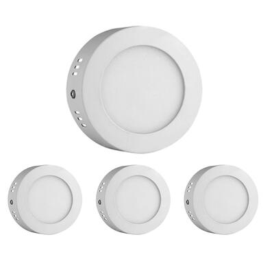 

4pcs 6W LED Surface Mounted Ceiling Down Panel Lights Bathroom Round Lamps