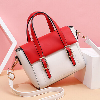 

Summer bag lady fresh fashion single shoulder bag large capacity collision color handbag lady oblique Bag