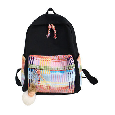 

Junior high school students schoolbags female Sen Department Korean canvas bags double shoulder bags campus simple 100 high school
