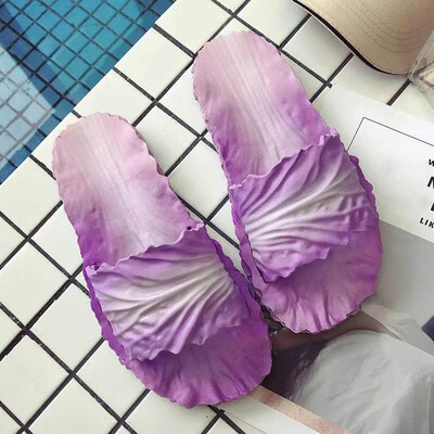 

Rose Summer Ladies Slippers Cabbage Slides Home Indoor Non-Slip Beach Slippers