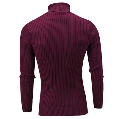 

Mens Turtleneck Sweatshirts Long Sleeve Knitted Warm Winter Pullover Shirts Tops
