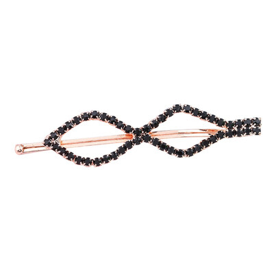 

1pc Barrettes Rehinstone Black White Barrette Women Girls Hairpins Hair Clips Pins