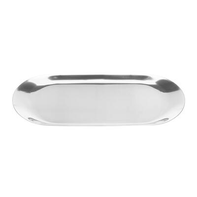 

Nordic Style Stainless Steel Oval Plate Jewelry Storage Tray Snack Holder