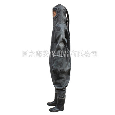 

Fully enclosed one-piece anti-acid&alkali overalls chemical plating acid-resistant clothing anti-corrosion overalls spot whole