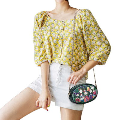 

Tailored Women Leisure Forest Girls Pattern Printing Cross Body Bag Oval shoulder bag