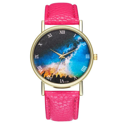

2018 luxury Woman Men Fashion Leather Band Quartz watch Analog Temperament Fashionable Business Simple wristwatches for ladiesD