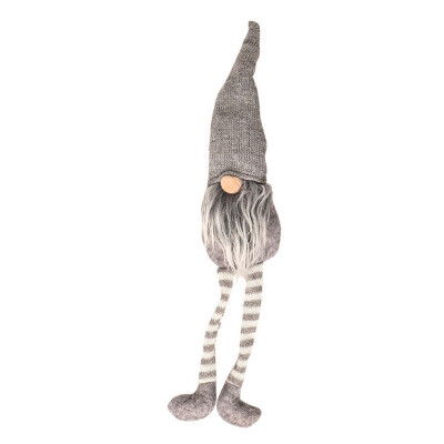 

Toponeto Christmas Decoration Striped Hat Hanging Leg No Face Doll Room Decoration AQ