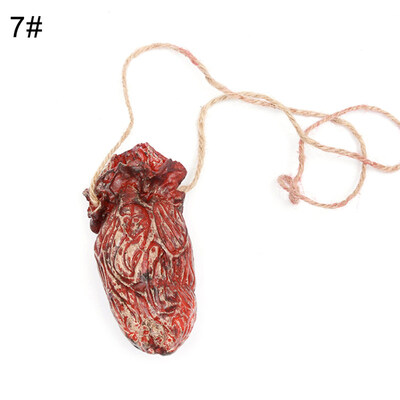 

Realistic Bloody Hand Lung Body Organ Necklace Hanging Decor Halloween Props