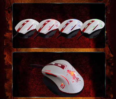 

Ajazz AJ100 Wired Mouse 6 Keys A98001600320060008200 DPI Custom Colorful Breathing 16-million LED Professional Game Mouse Home