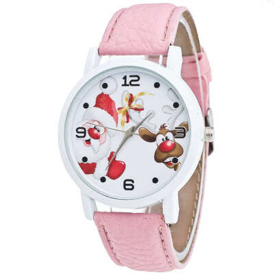 

Simple Womens Watches Best Sellers Fashion Santa Claus Pattern Watch De Luxe Marque Montre Femmes De Quartz Clock