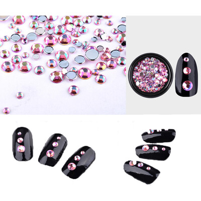 

Toponeto 3D Hot Nail Art Rhinestones Crystals Acrylic Tips Decoration Manicure Wheel DIY