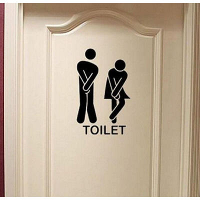 

TOILET DOOR STICK MANWOMEN wall stickers vinyl Decals Decoration sign art