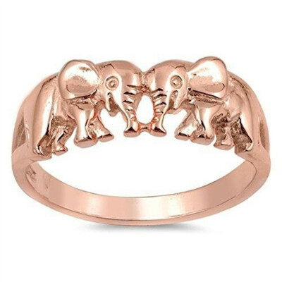 

Lovely Elephant Rings For Women Funny Cute Elephants Unisex Micro Pave For Girls Party Jewelry Charms Rings Free Shipping