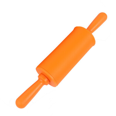

Toponeto Non Stick Long Plastic Handle Silicone Rolling Pin Fondant Cake Baking Tools