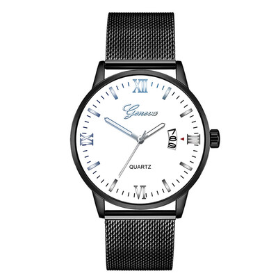 

Gobestart Luxury Watches Quartz Watch Stainless Steel Dial Casual Bracele Watch