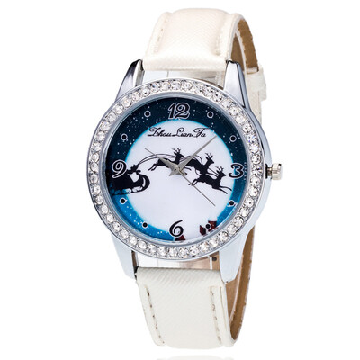 

Full moon Halloween Colorful Feather Unisex Watch Luxury Women Men Analog Quartz Bracelet Wristwatches Gifts Relogio Feminino