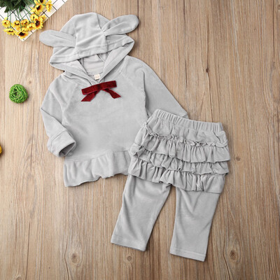 

Toddler Baby Girl Clothes Sweatshirt Top Pants Infant Outfits Sets Tracksuit