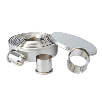 

12pcsset Stainless Steel Round Biscuit Cookie Cutter Circle Pastry Maker
