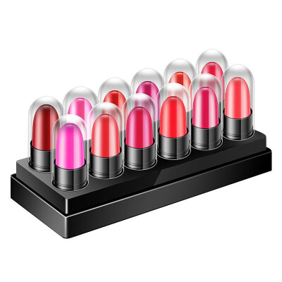 

12Pcs Small Mini Matte Lipstick Set Non-Stick Cup Waterproof Long Lasting Velvet Lipstick Kit Natural Easy to Wear