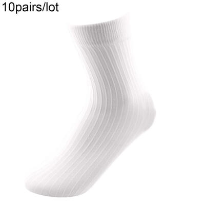 

10PairsSet Stripe Boys Girls Candy Color Breathable Elastic Over Ankle Socks