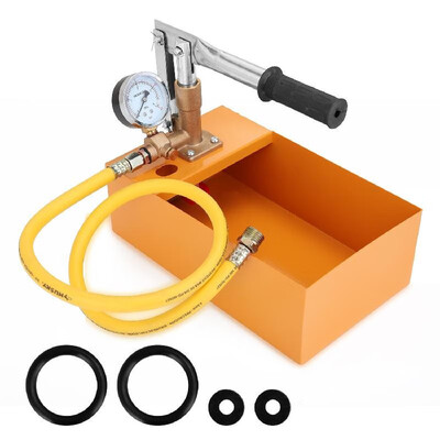 

Copper 25MPa 0-40KG Water Pressure Tester Manual Hydraulic Test Pump Machine with G12" Hose