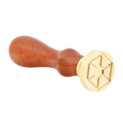

Abstract Wood Handle Antique Metal Sealing Wax Stamps for Invitations Decor
