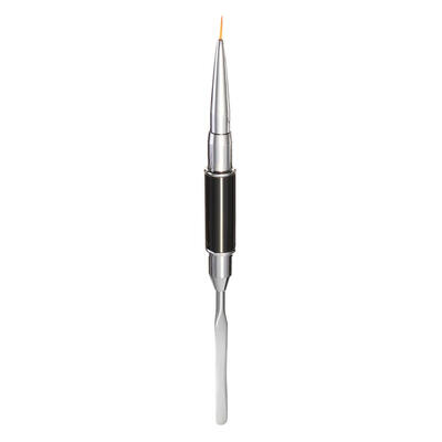

1pc Double-Ended Nail Brush Flat Pusher Paint Carving UV Gel Manicure Tool