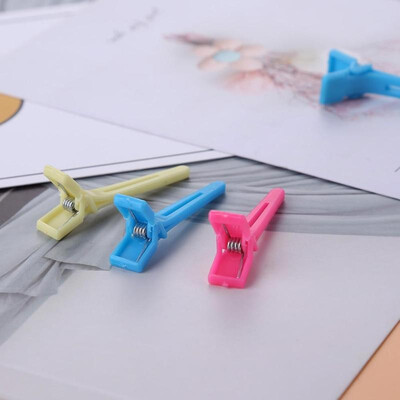 

50pcs Plastic Alligator Hair Clips Hairdressing Barrettes Flat Hairpins