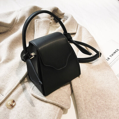 

Qiao Bani 2019 new Korean ins fashion simple solid color geometric bag portable wild shoulder diagonal female bag