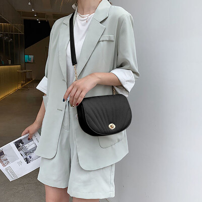 

Tailored Womens Crossbody Wild Simple Chain Shoulder Sewing Thread Fashion Messenger Bags