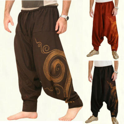 

Men Casual Jogger Dance Sportwear Baggy Harem Pants Slacks Trouser Sweatpants US